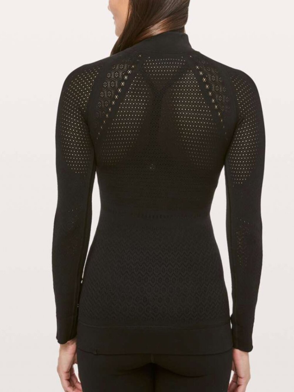 Lululemon Reveal 1/2 Zip *Mindful Motion Black sz 6